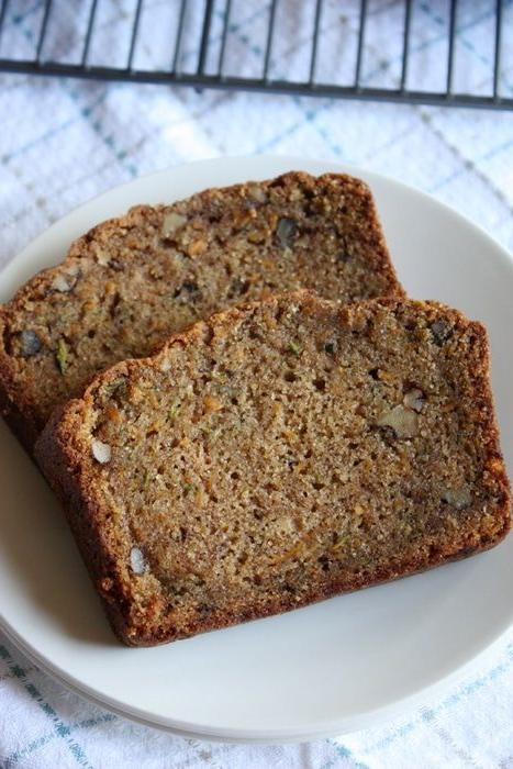 Sweet Potato Zucchini Bread with Cinnamon
