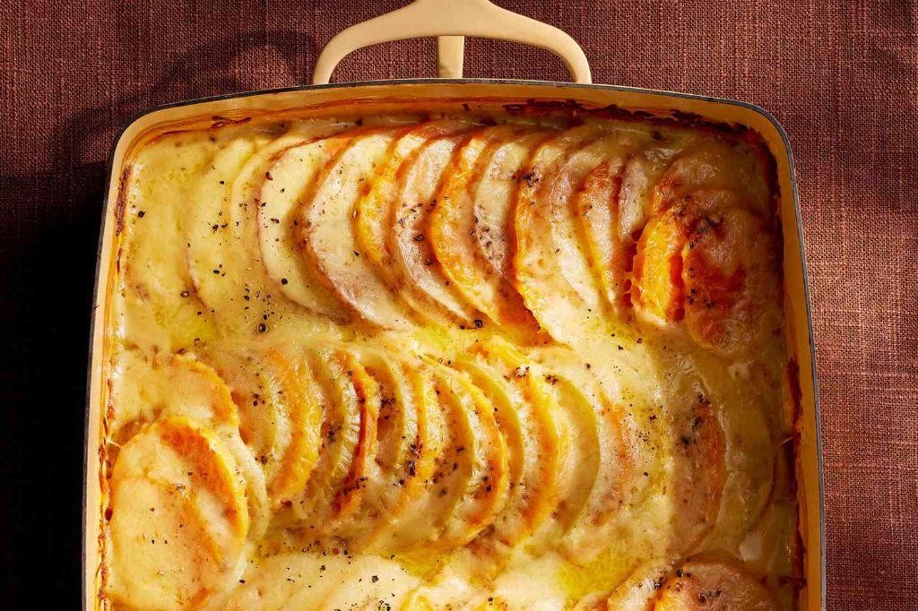 Sweet Potato and Apple Gratin