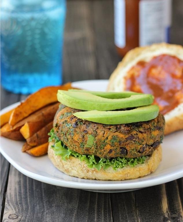 Sweet Potato and Black Bean BBQ Sandwich