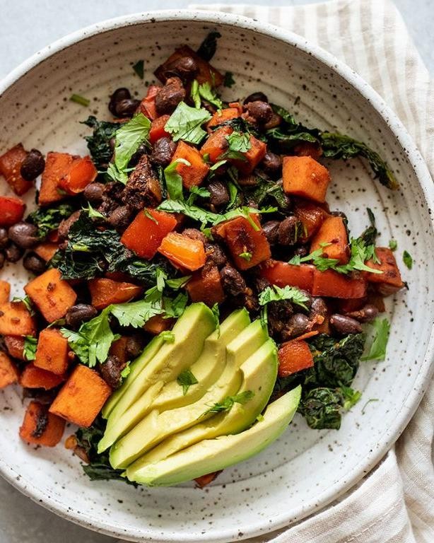 Sweet Potato and Black Bean Breakfast Hash