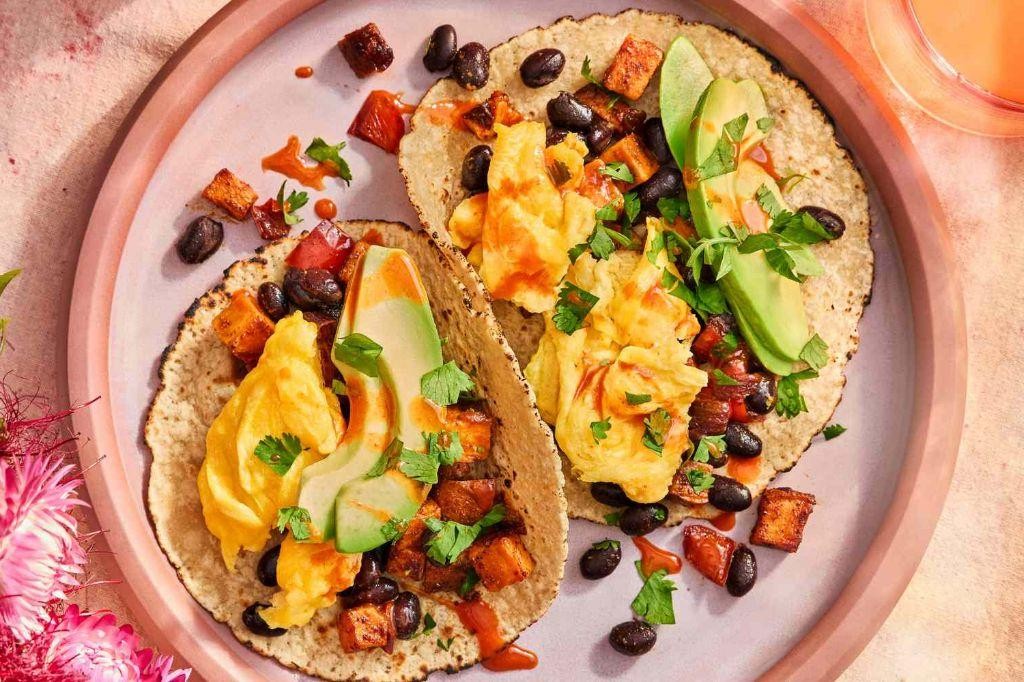 Sweet Potato and Black Bean Breakfast Tacos