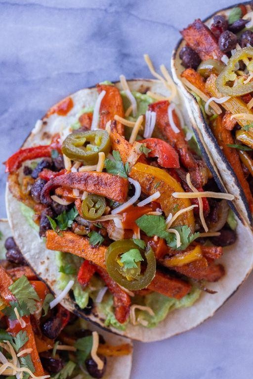 Sweet Potato and Black Bean Fajitas