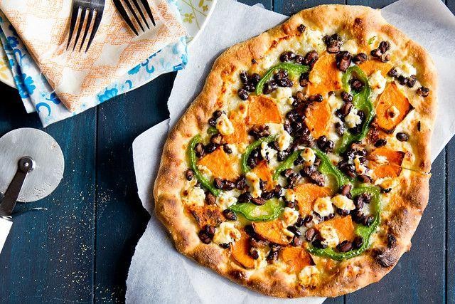 Sweet Potato and Black Bean Pizza