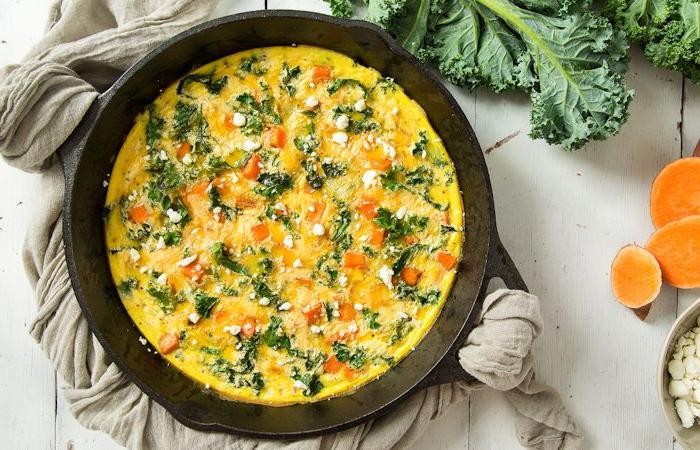 Sweet Potato and Kale Frittata
