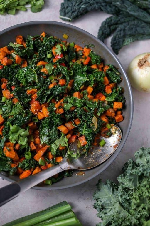 Sweet Potato and Kale Hash