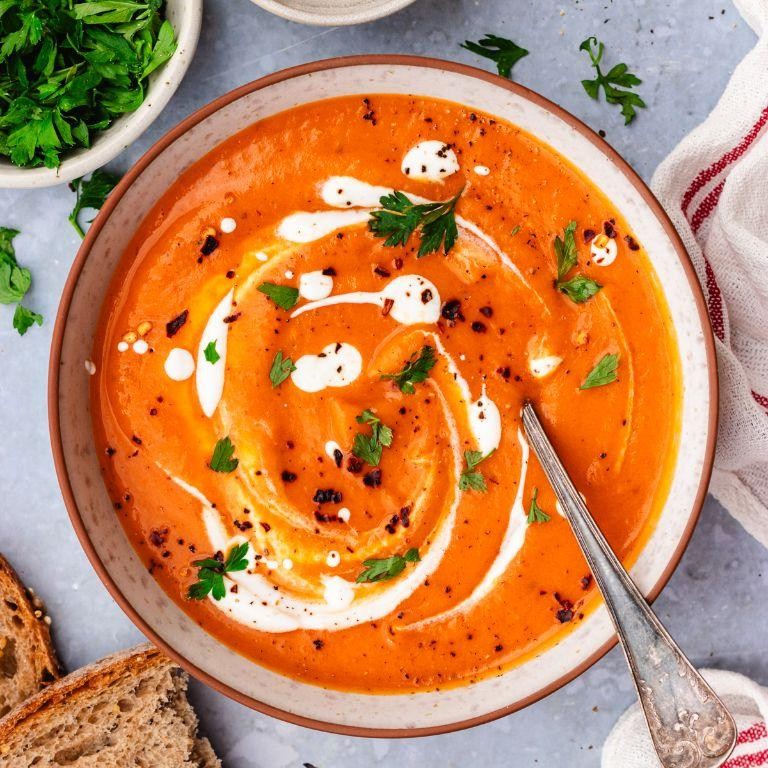 Sweet Potato and Red Pepper Soup
