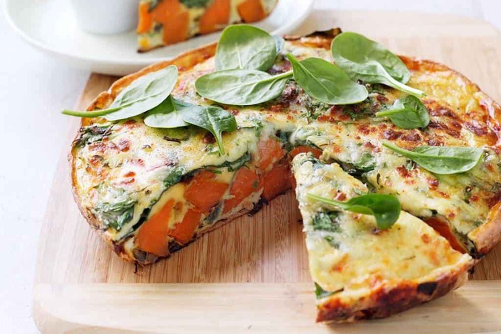Sweet Potato and Spinach Frittata