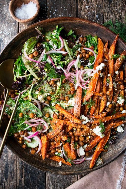 Sweet Potato and Zucchini Salad with Lemon Vinaigrette