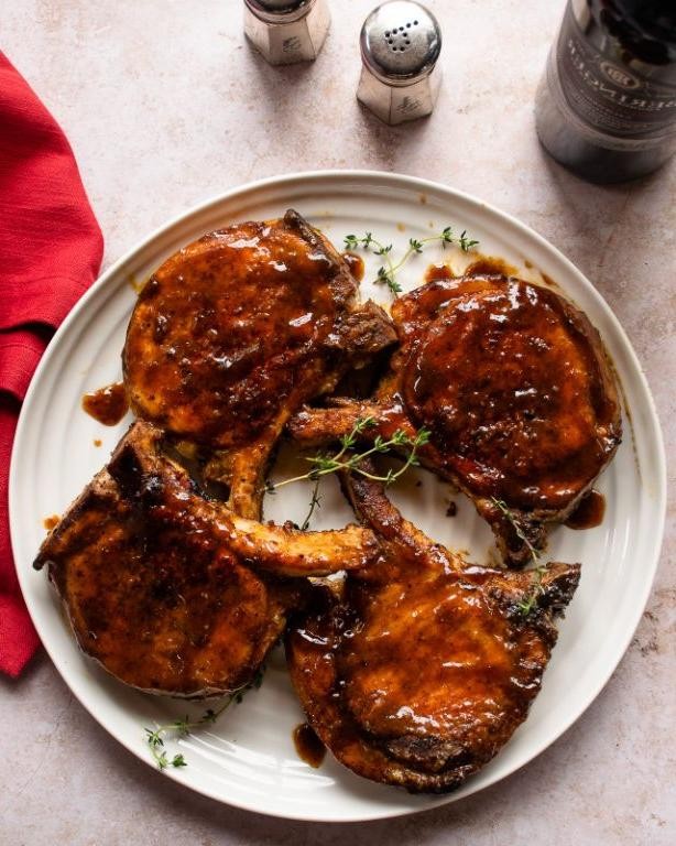 Sweet and Savory Glazed Pork Chops