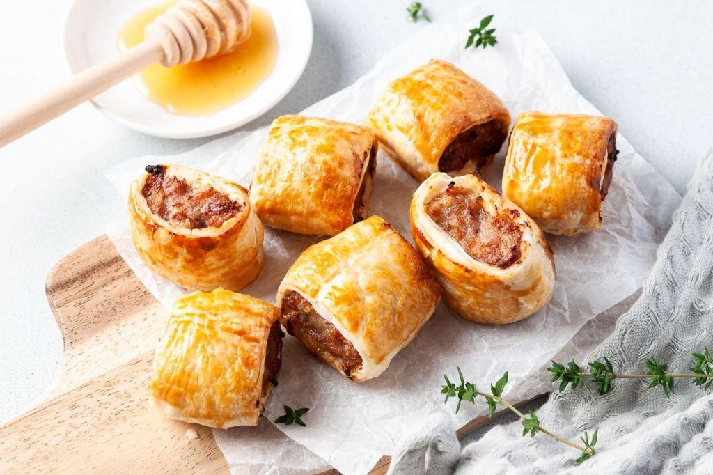 Sweet and Savory Honey Mustard Sausage Rolls