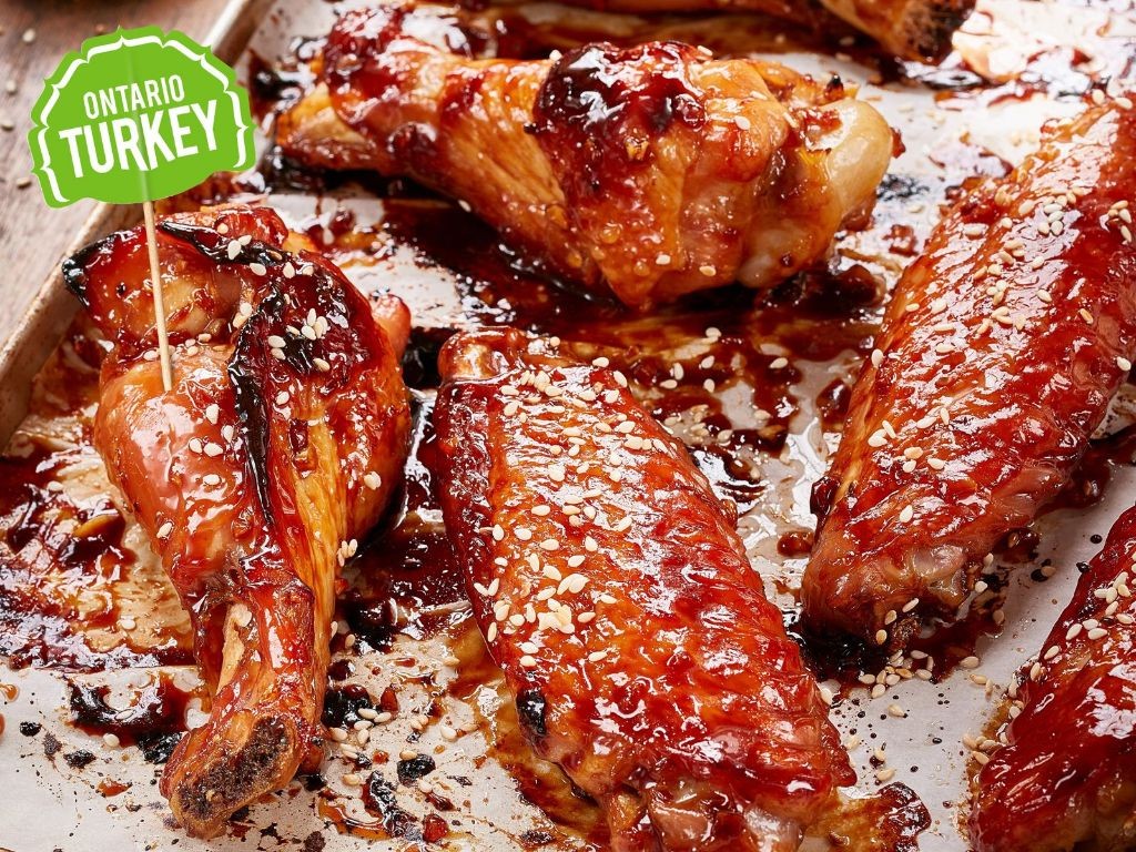 Sweet and Savory Honey-Soy Turkey Wings