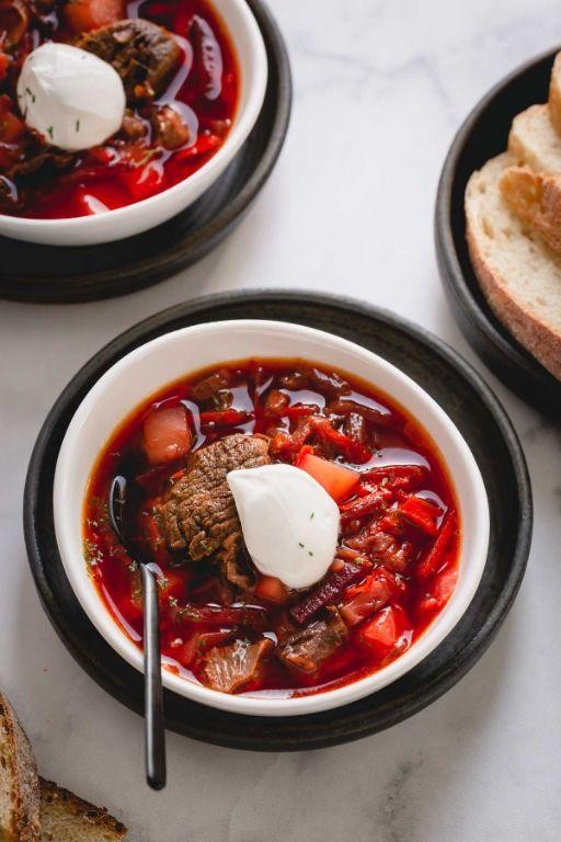 Sweet and Sour Borscht with Honey