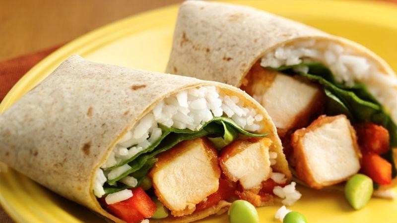 Sweet and Sour Chicken Wraps