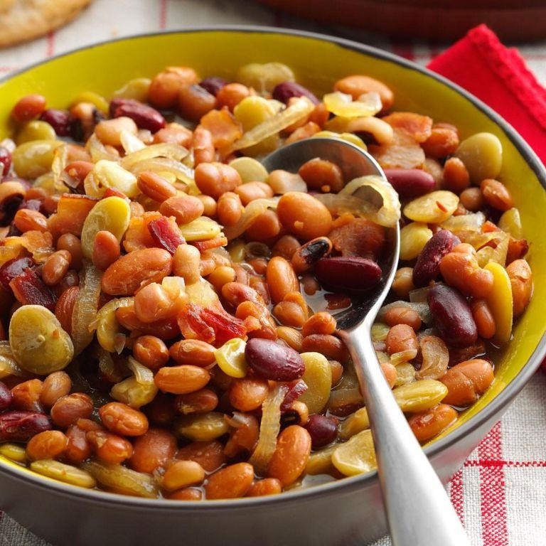 Sweet and Sour Five Bean Salad with Honey