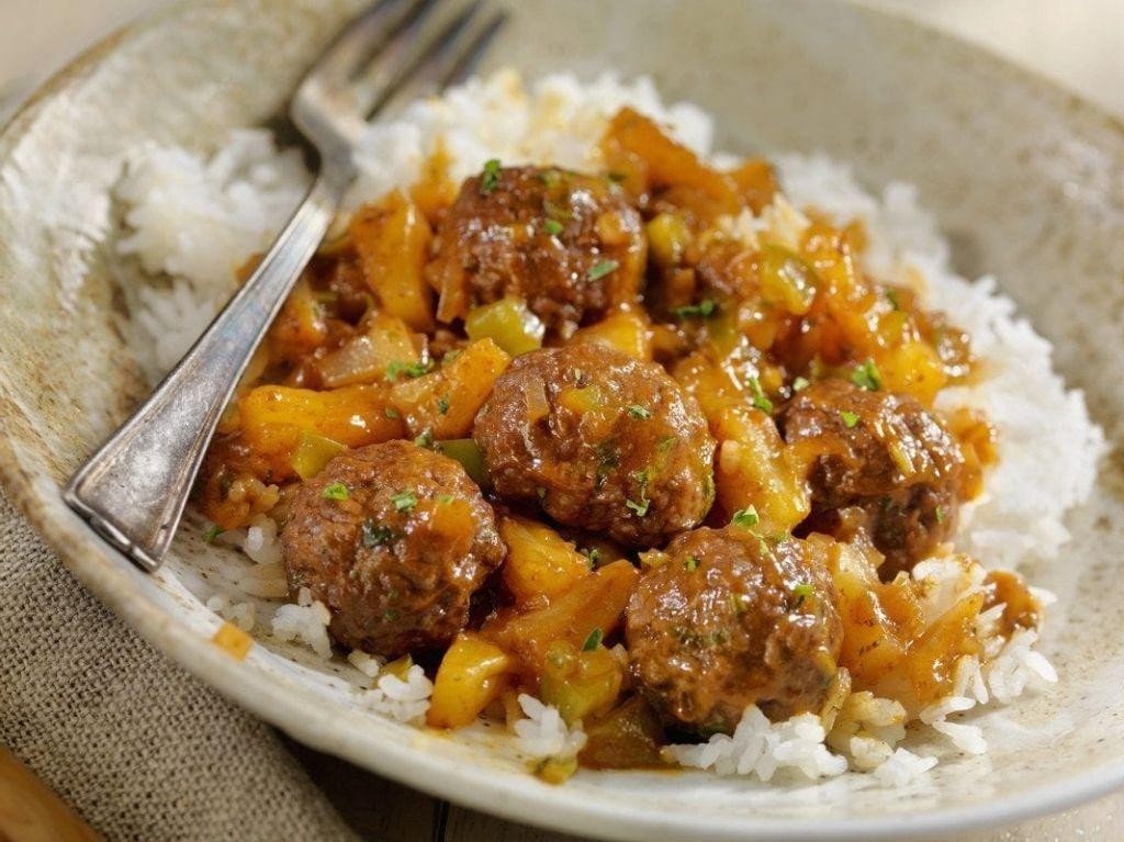 Sweet and Sour Pineapple Meatballs