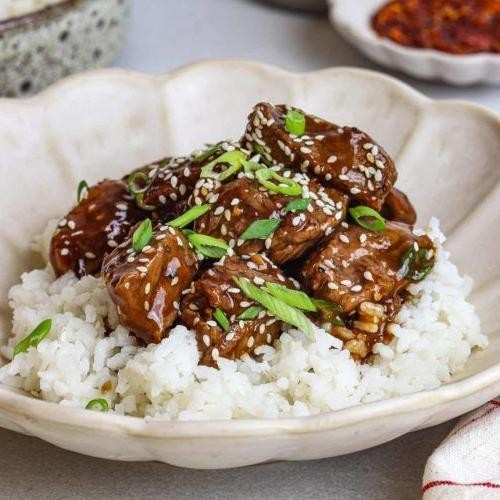 Sweet and Sour Steak Bites