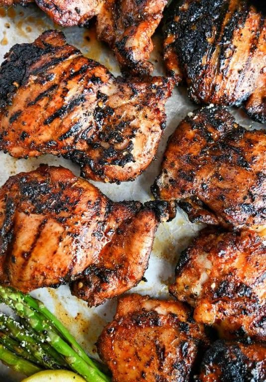 Sweet and Spicy BBQ Chicken Thighs