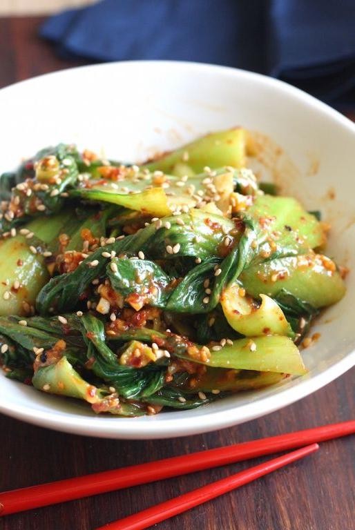 Sweet and Spicy Bok Choy Salad