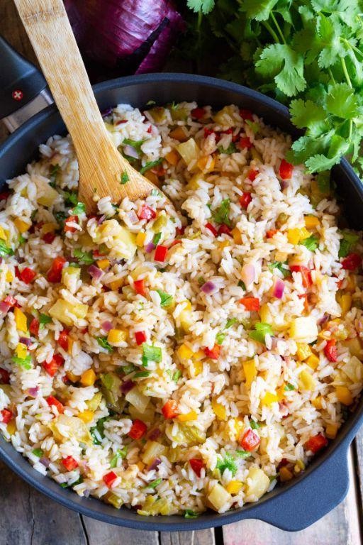 Sweet and Spicy Caribbean Rice Pilaf