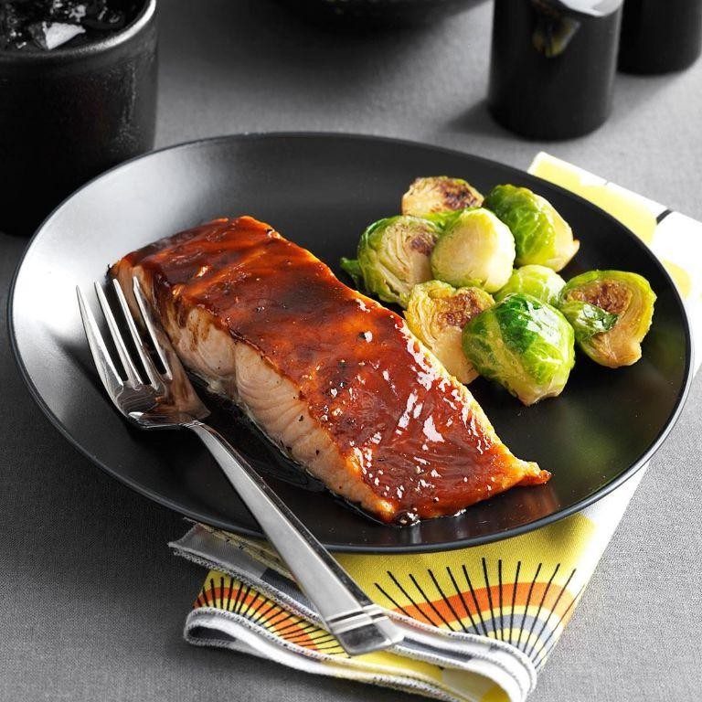 Sweet and Spicy Glazed Salmon