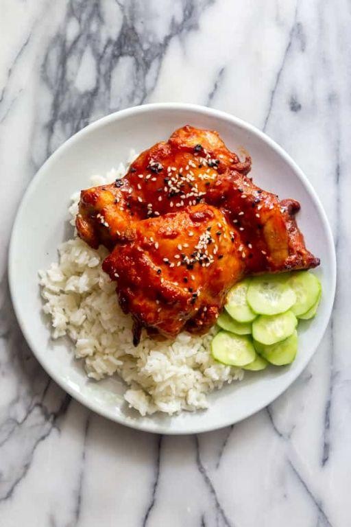 Sweet and Spicy Korean Chicken Thighs