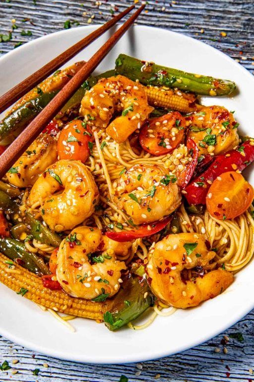 Sweet and Spicy Teriyaki Shrimp