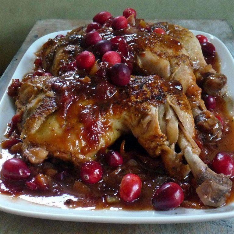 Sweet and Tangy Cranberry Jelly BBQ Chicken