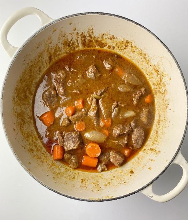 Sweet and Tangy Honey Mustard Beef Stew