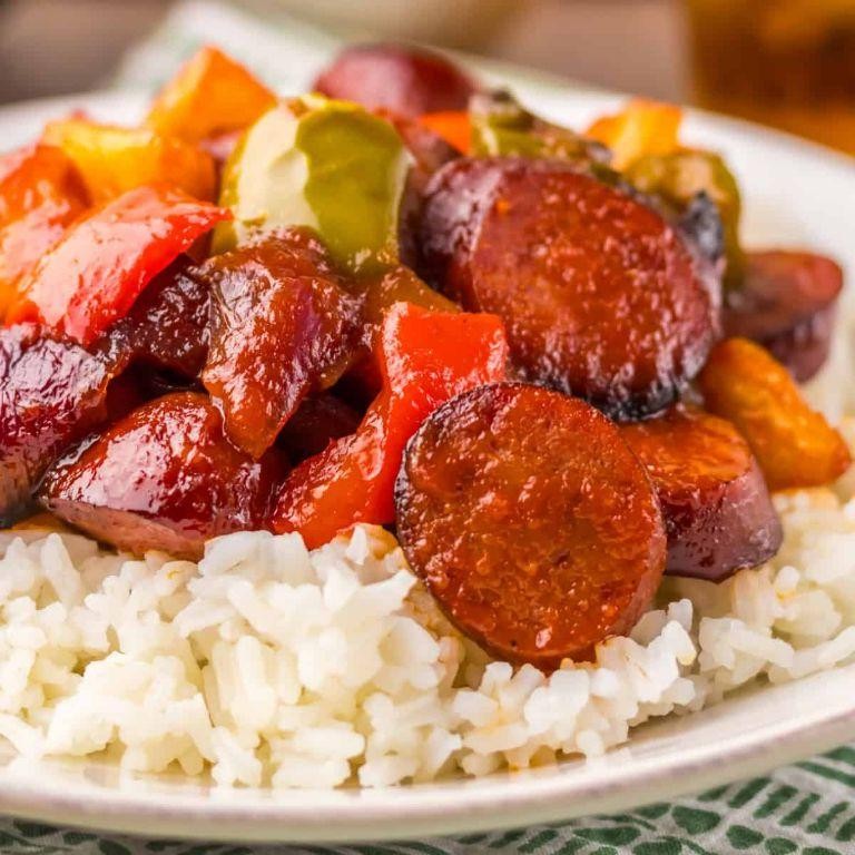 Sweet and Tangy Kielbasa Chunks