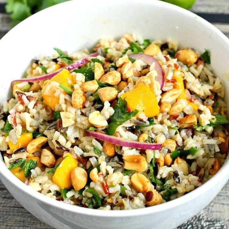 Sweet and Tangy Mango Rice Salad