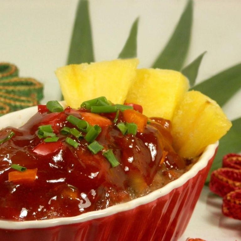 Sweet and Tangy Mini Meatloafs with Pineapple