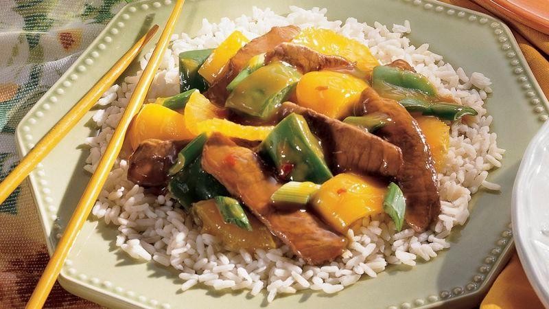 Sweet and Tangy Orange Pepper Steak
