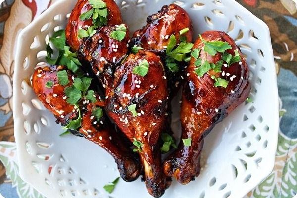 Sweet and Tangy Oven Fried Chicken Drumsticks