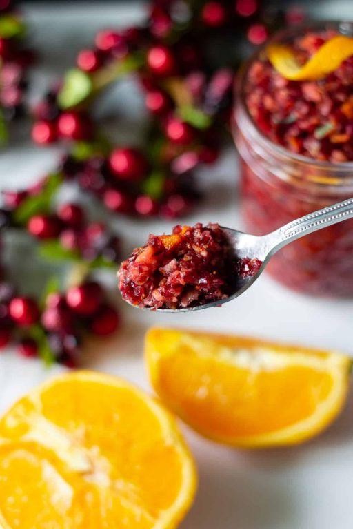 Sweet and Tart Orange Cranberry Sauce
