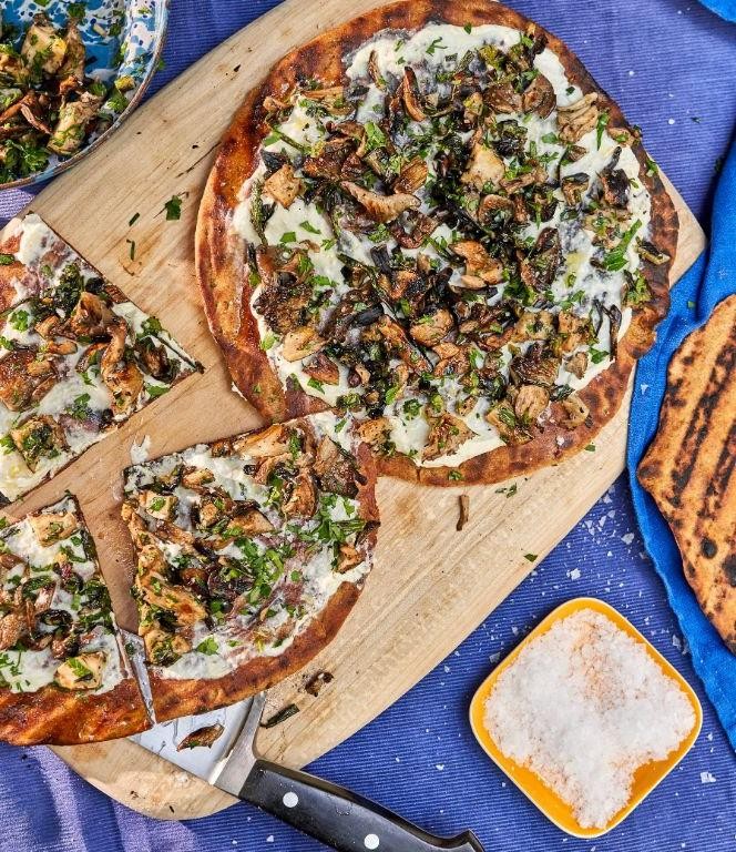 Swift Mushroom and Ricotta Flatbreads