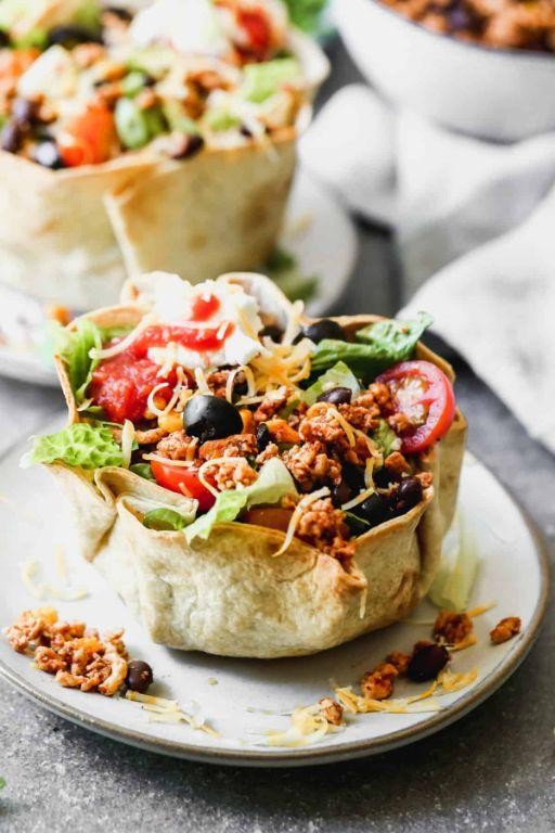 Taco Salad with Homemade Shells