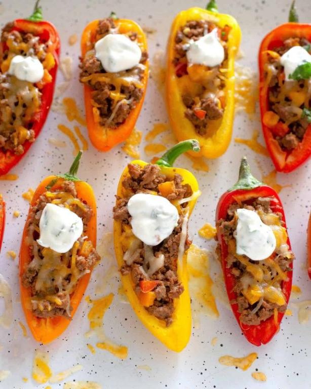 Taco-Stuffed Mini Peppers