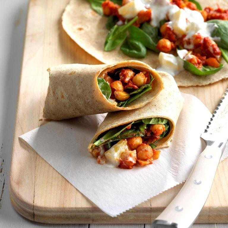 Tandoori Spiced Chickpea Wrap