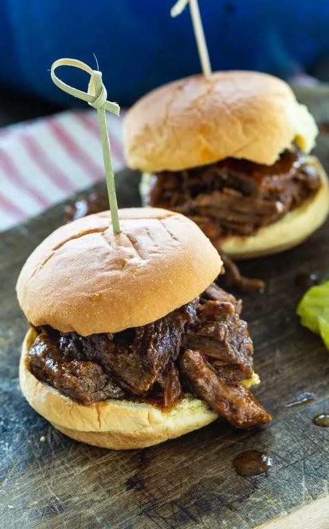 Tangy BBQ Beef Sliders