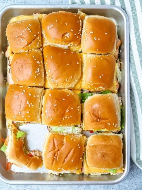 Tangy Banana Pepper and Turkey Sliders