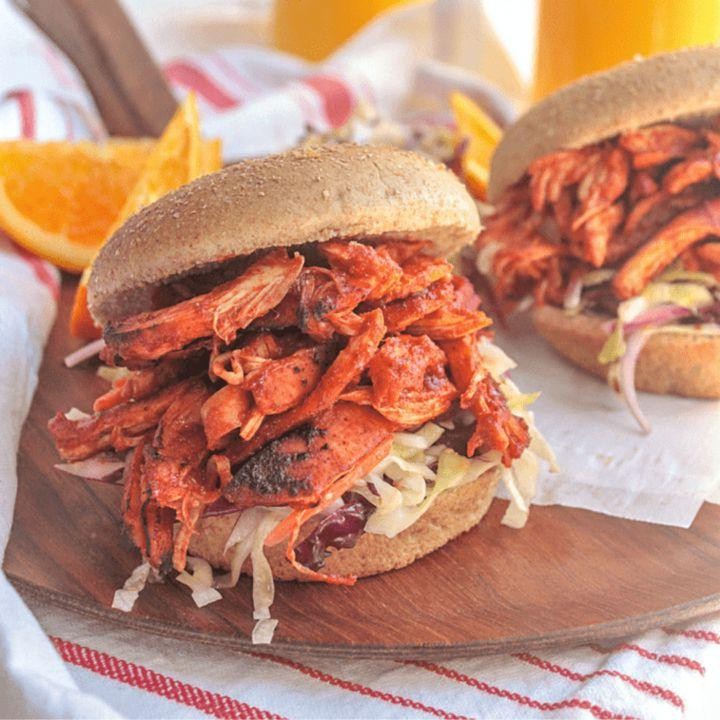 Tangy Canned Chicken and Barbecue Sandwiches