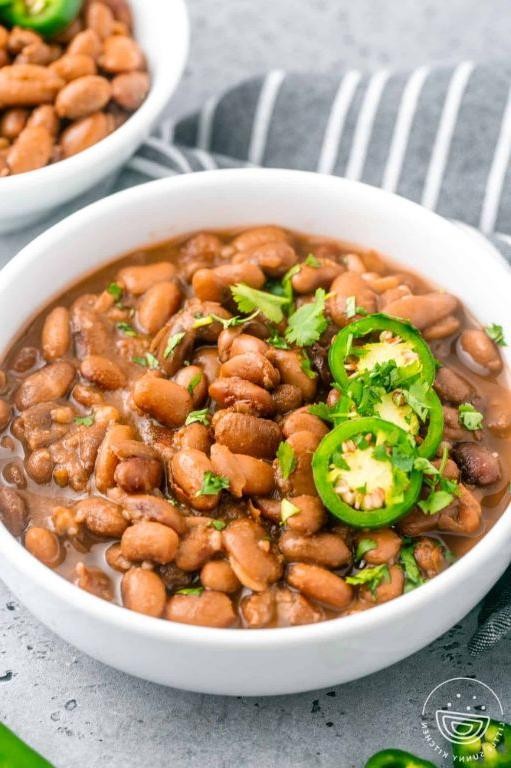 Tangy Crock Pot Pinto Beans with Lime and Cumin