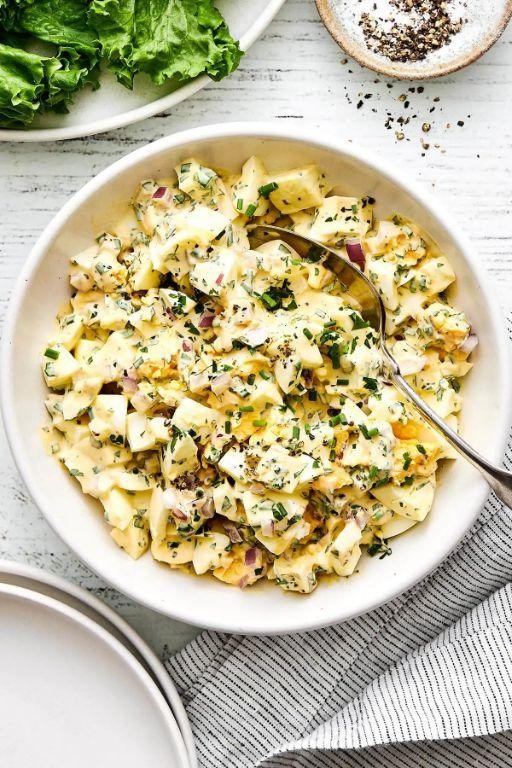Tangy Egg White Salad with Lemon Dressing
