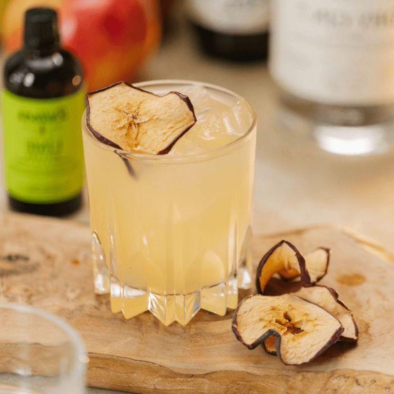 Tangy Ginger-Lime Dehydrated Apple Curls