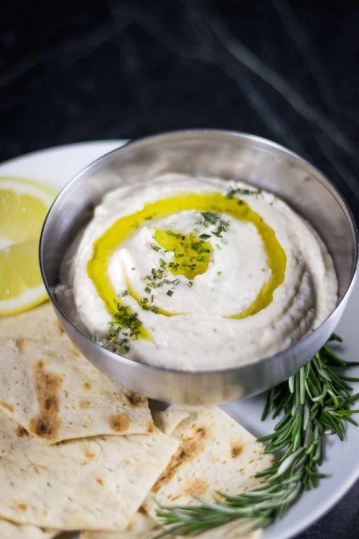 Tangy Greek White Bean Tzatziki Dip