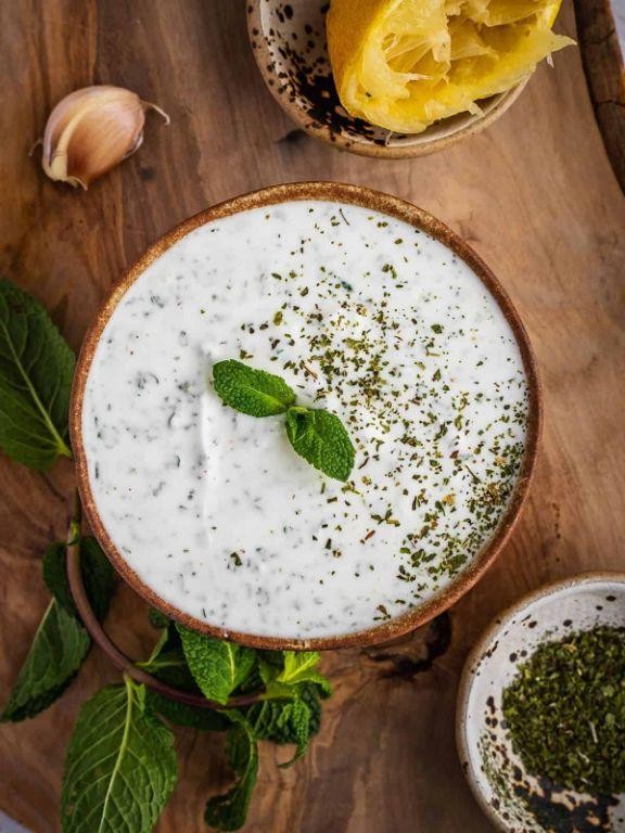Tangy Greek Yogurt Mint Sauce