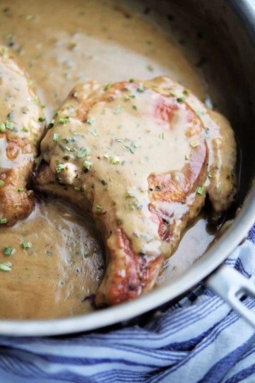 Tangy Honey Mustard Baked Pork Chops with Mushroom Soup
