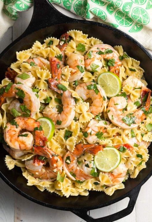 Tangy Lime and Chili Shrimp Fettuccine