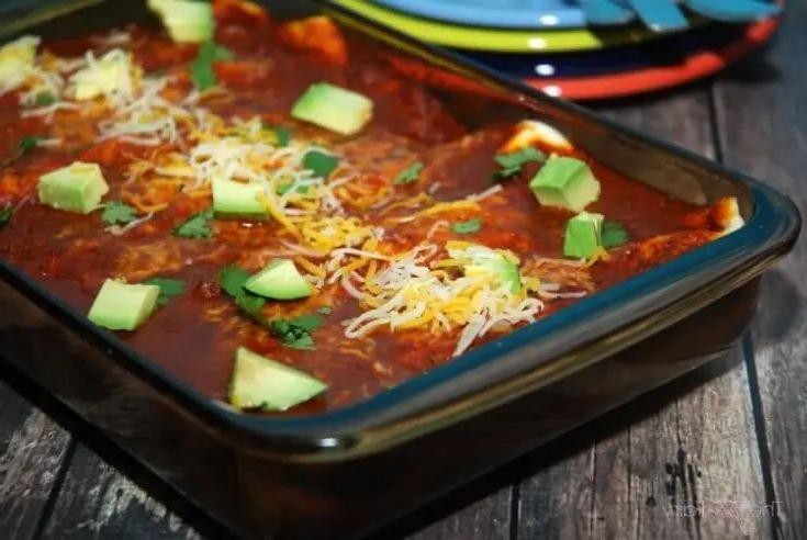 Tangy Sloppy Joe Enchiladas