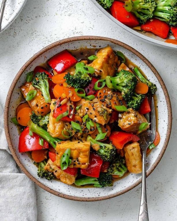 Tempeh Stir-Fry with Mixed Vegetables